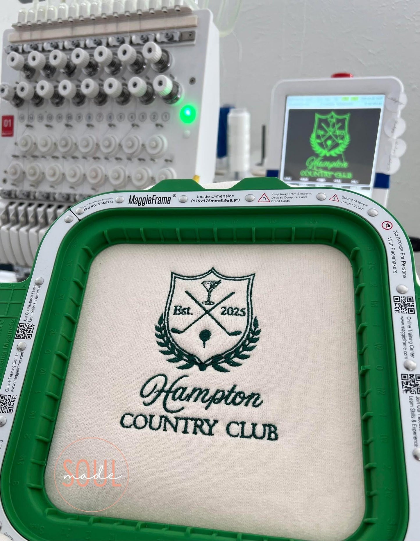 Golf & Book Club Sweatshirt – Personalized Embroidery Gift