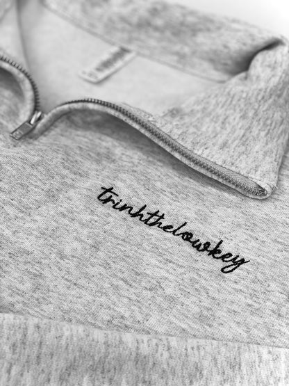 Quarter Zip & Sweatpant Set – Personalized Embroidery Matching Gift