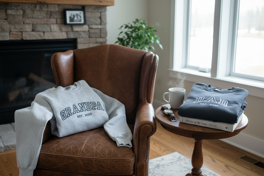 Dad & Grandpa Custom Embroidery Sweatshirt