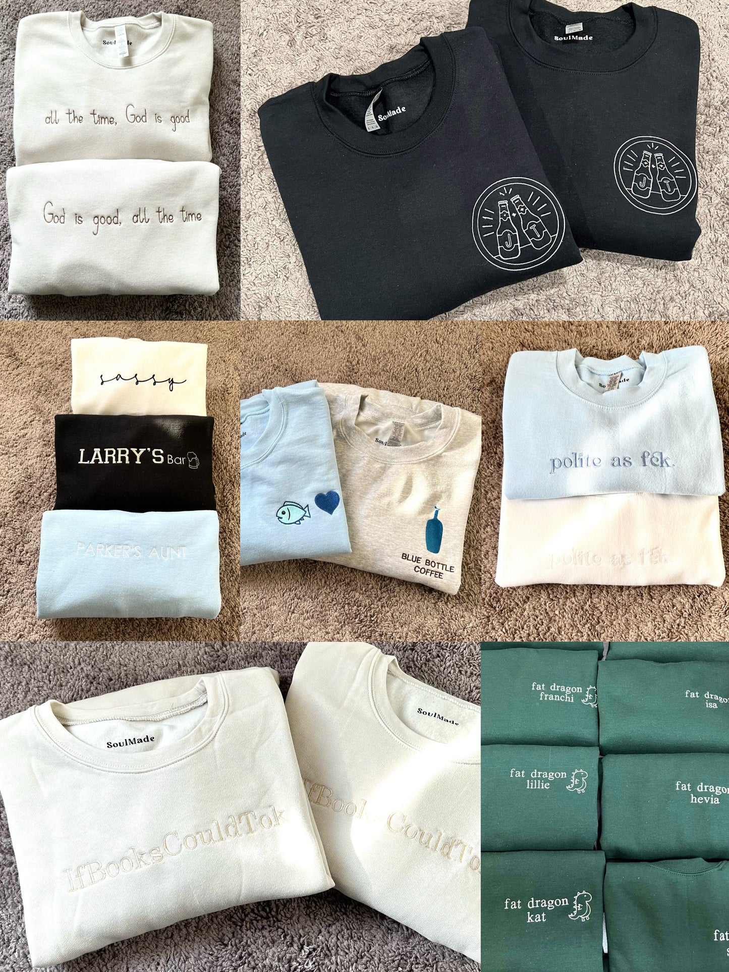 Classic Crewneck Sweatshirt – Personalized Embroidery Gift