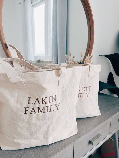 Custom Embroidered Tote Bag | Personalized Gift