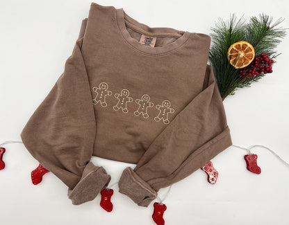 Gingerbread Men Sweatshirt – Personalized Christmas Gift