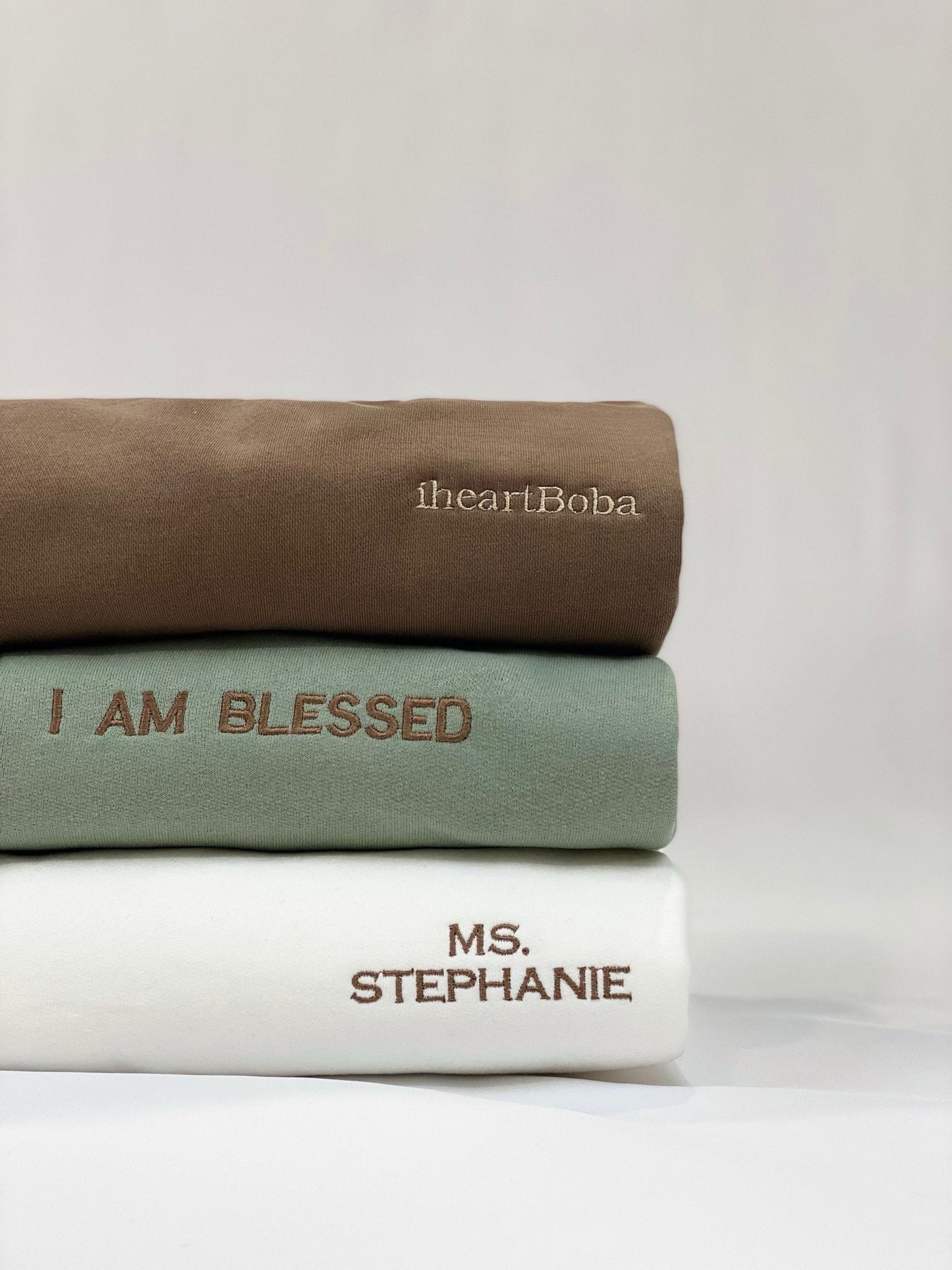 Classic Crewneck Sweatshirt – Personalized Embroidery Gift