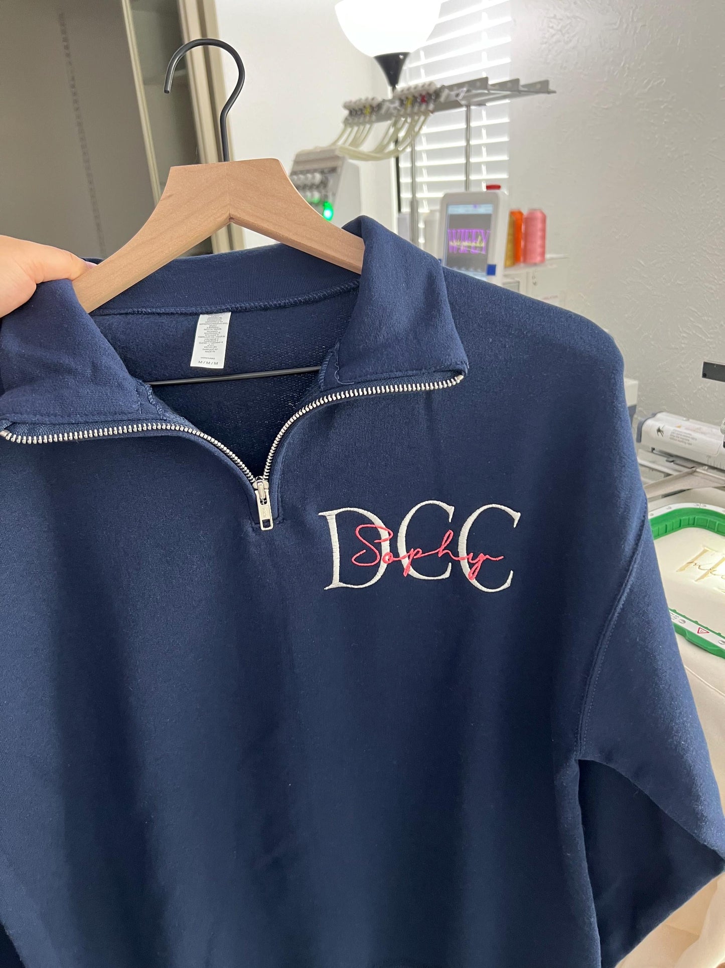 Quarter Zip & Sweatpant Set – Personalized Embroidery Matching Gift