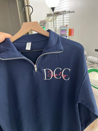 Quarter Zip & Sweatpant Set – Personalized Embroidery Matching Gift