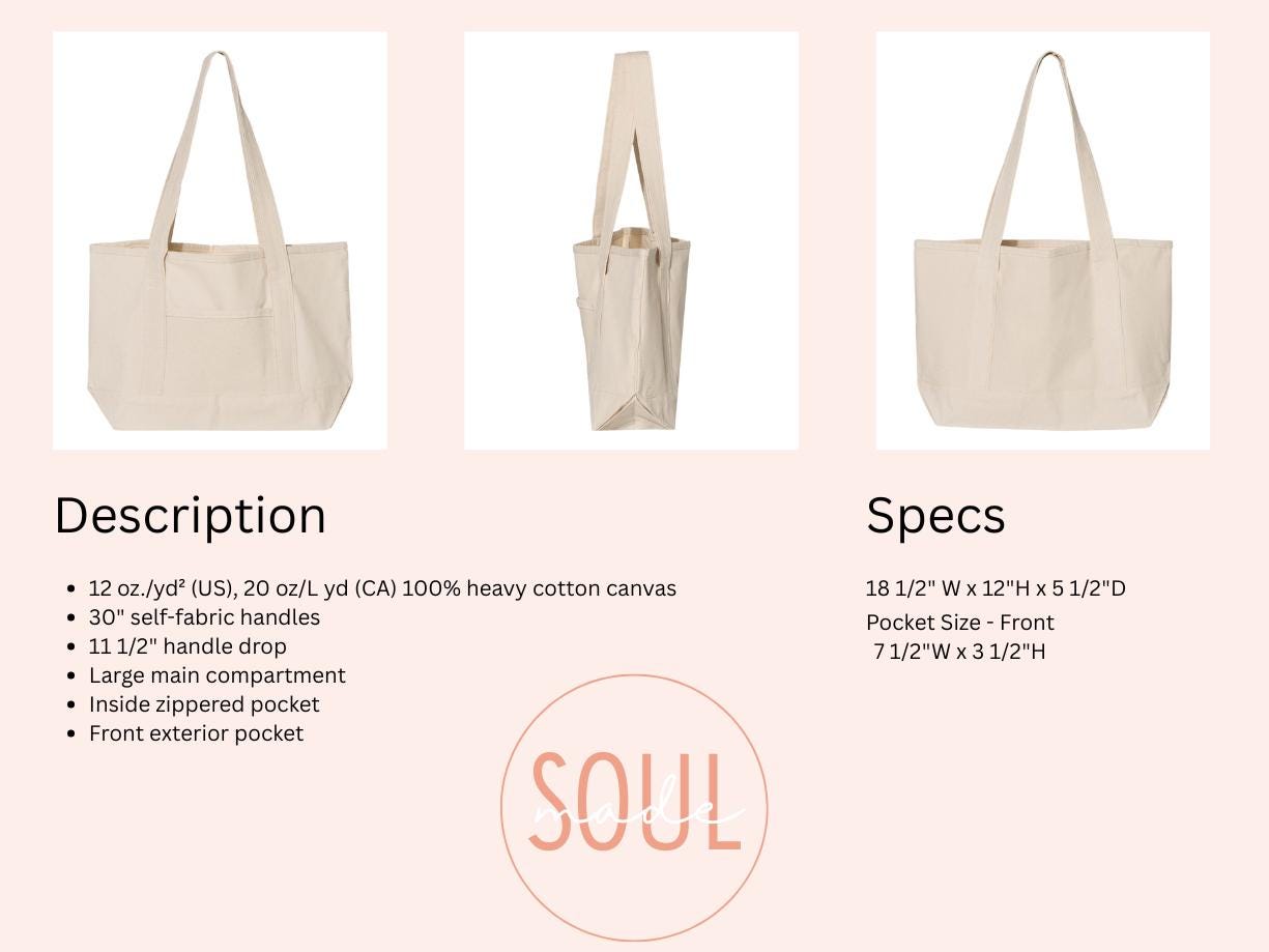 Custom Embroidered Tote Bag | Personalized Gift