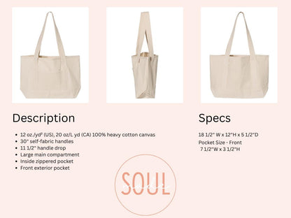 Custom Embroidered Tote Bag | Personalized Gift