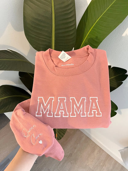 Mama Sweatshirt – Personalized Embroidery Gift for Mom