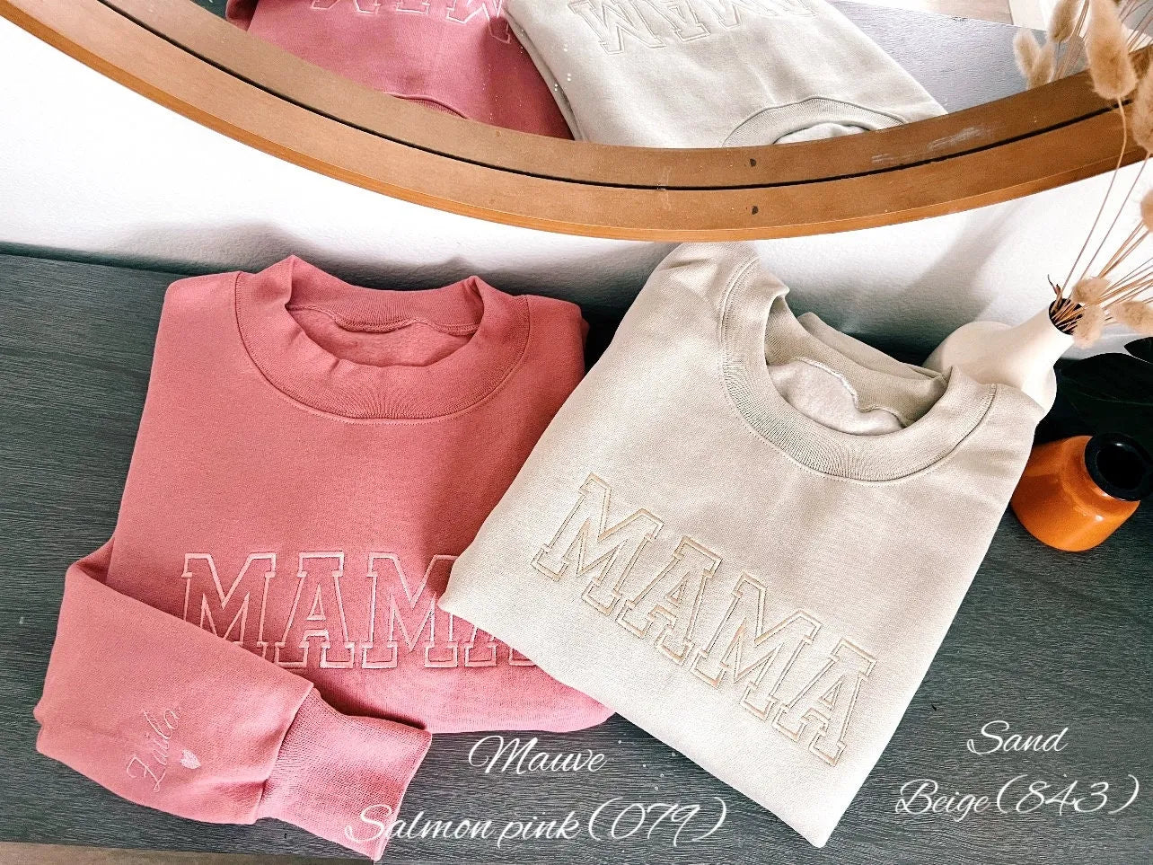 Mama Sweatshirt – Personalized Embroidery Gift for Mom