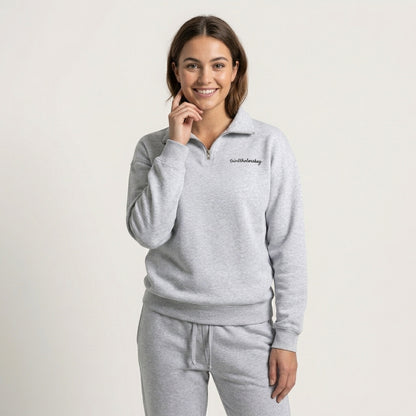 Quarter Zip & Sweatpant Set – Personalized Embroidery Matching Gift