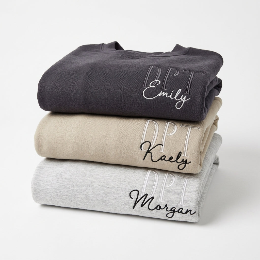 Nurse Sweatshirt – Personalized Embroidery Graduation Gift