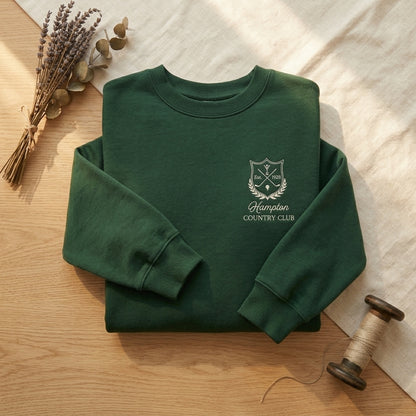 Golf & Book Club Sweatshirt – Personalized Embroidery Gift